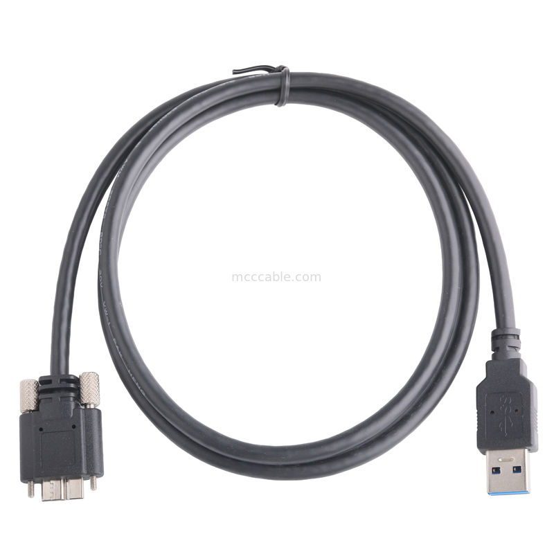Siyah Renk 5 Gbps Usb 3.0 To Usb Micro B Şarj Kablosu Uzunluğu Özelleştir Rohs