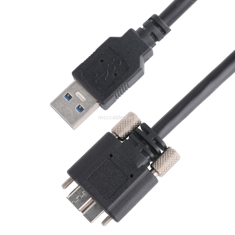 Siyah Renk 5 Gbps Usb 3.0 To Usb Micro B Şarj Kablosu Uzunluğu Özelleştir Rohs