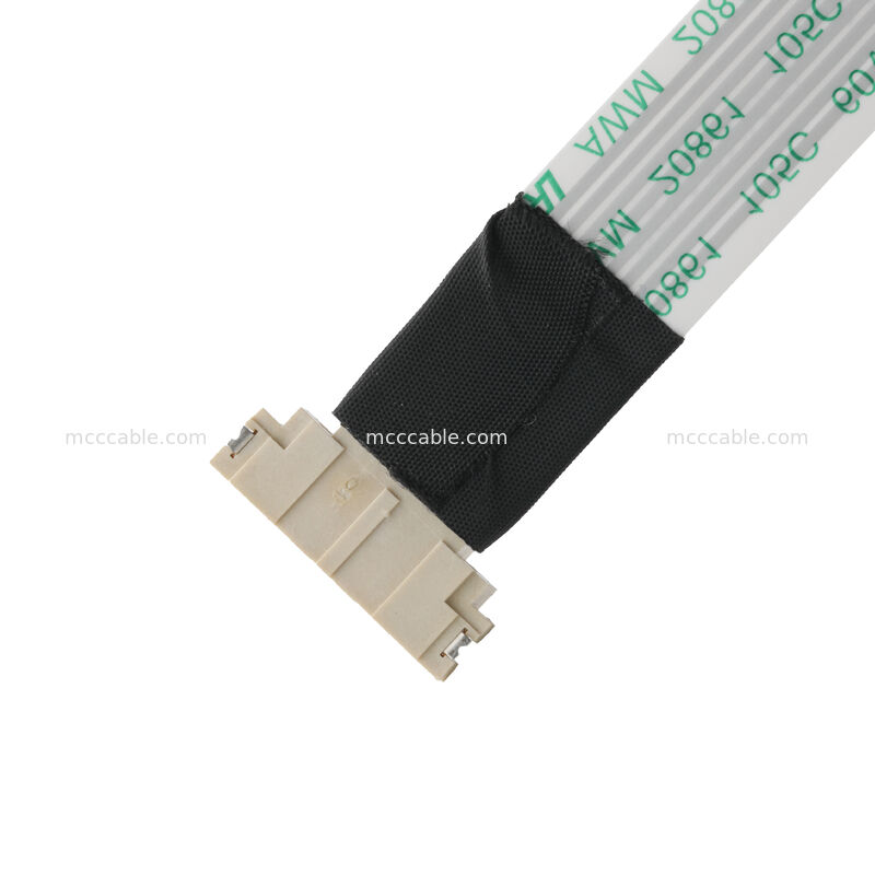 ROHS FFP/FPC 6Pin Beyaz IS100-L08T-C46-C'ye HS100-L08N-N62 Siyah Pitch 1.0mm OEM/ODM