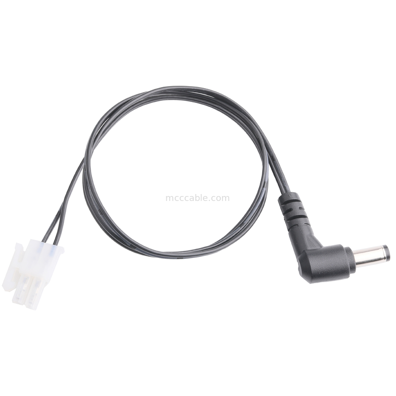 DC Plug 2.1*5.5mm Lehimleme Tipi PVC Görünüm kalıplaması 90 açıdan MOLEX 39012020 PITCH 4.2mm 1*2P Ev