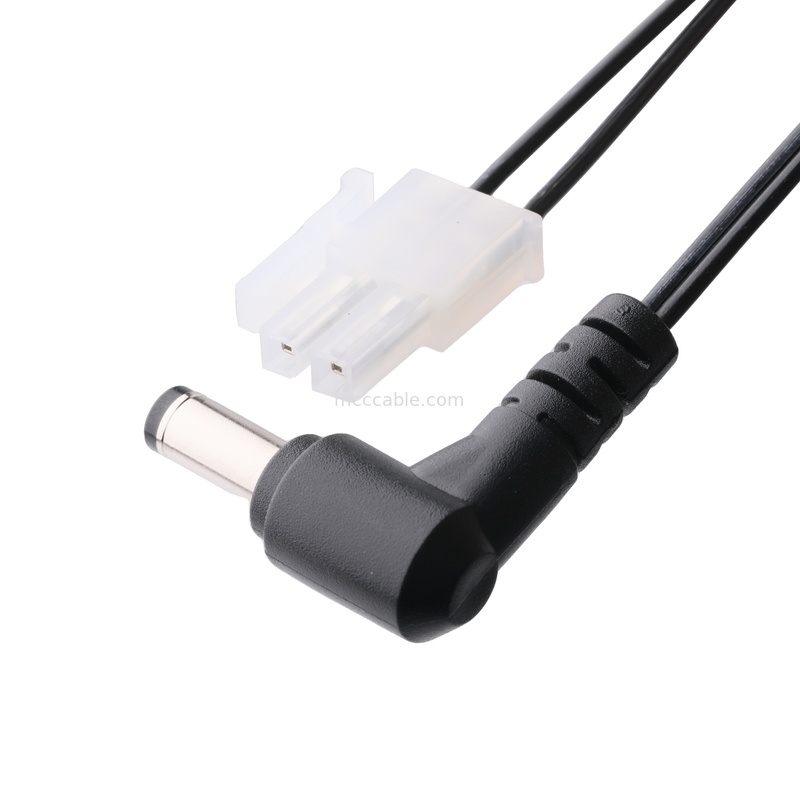 DC Plug 2.1*5.5mm Lehimleme Tipi PVC Görünüm kalıplaması 90 açıdan MOLEX 39012020 PITCH 4.2mm 1*2P Ev