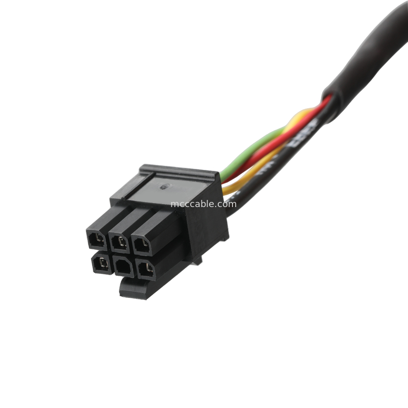LVDS KABLE HSG 43025-0600 Picth 3.0mm MX to HSG 43025-0200 ve RV1.25-4 konektör OEM/ODM Kablo uzunluğu Özel
