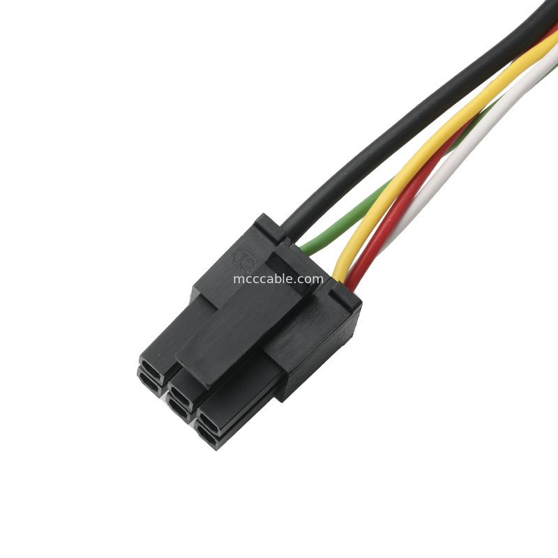 LVDS KABLE HSG 43025-0600 Picth 3.0mm MX to HSG 43025-0200 ve RV1.25-4 konektör OEM/ODM Kablo uzunluğu Özel
