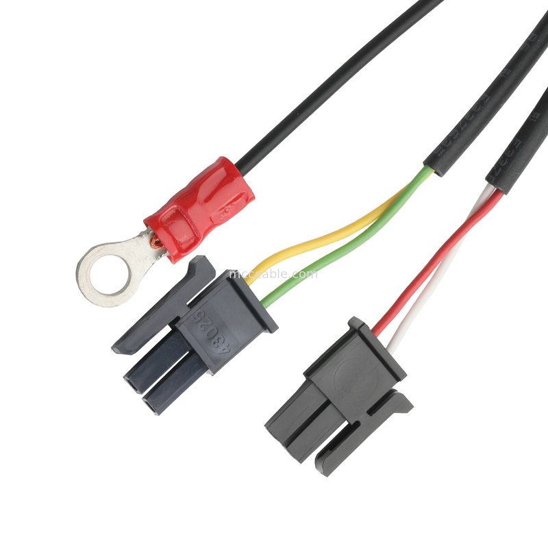 LVDS KABLE HSG 43025-0600 Picth 3.0mm MX to HSG 43025-0200 ve RV1.25-4 konektör OEM/ODM Kablo uzunluğu Özel
