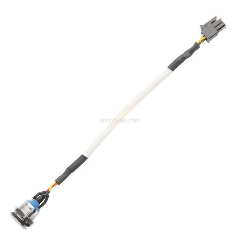 LED BAK M12 IP65/IP67 ile HSG MALE 43025-0400 Altlık 3.0mm MX Güç Değiştiricisi Aktiflatörü