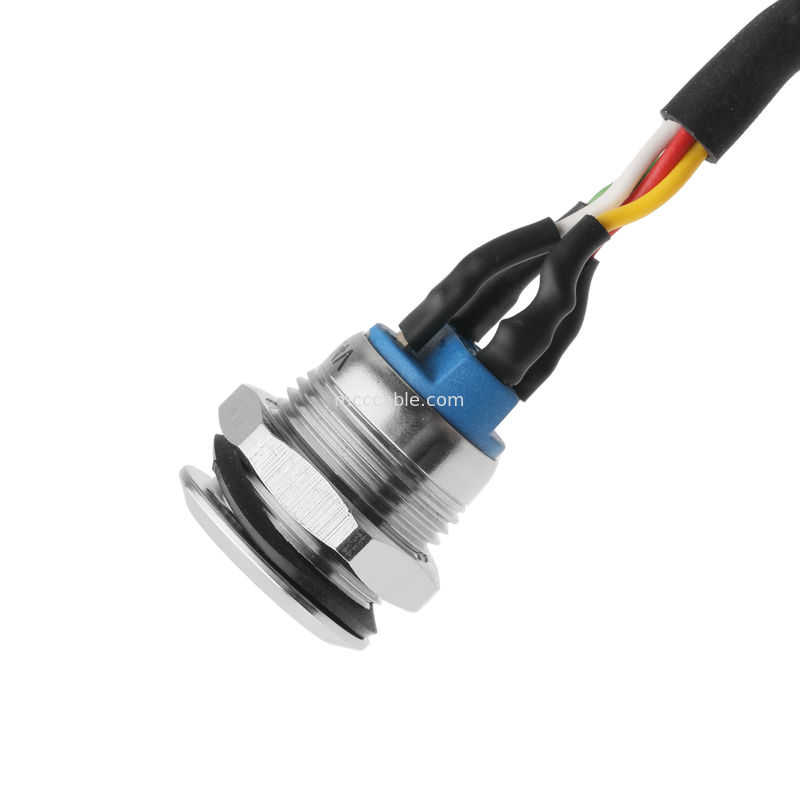 LED BAK M12 IP65/IP67 ile HSG MALE 43025-0400 Altlık 3.0mm MX Güç Değiştiricisi Aktiflatörü