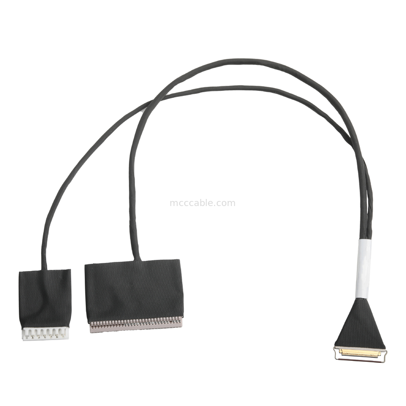 Mikro Koaksiyel 20453-230T DF14-30P ve JST EH-7P 30P Kablo Montajı 0.5mm Pitch OEM / ODM