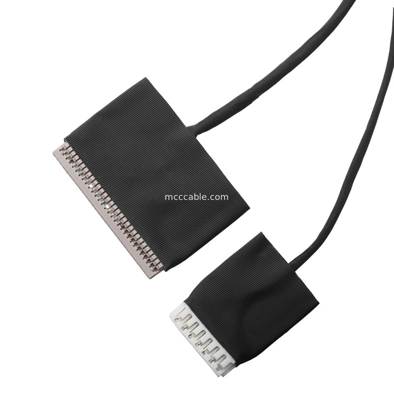 Mikro Koaksiyel 20453-230T DF14-30P ve JST EH-7P 30P Kablo Montajı 0.5mm Pitch OEM / ODM