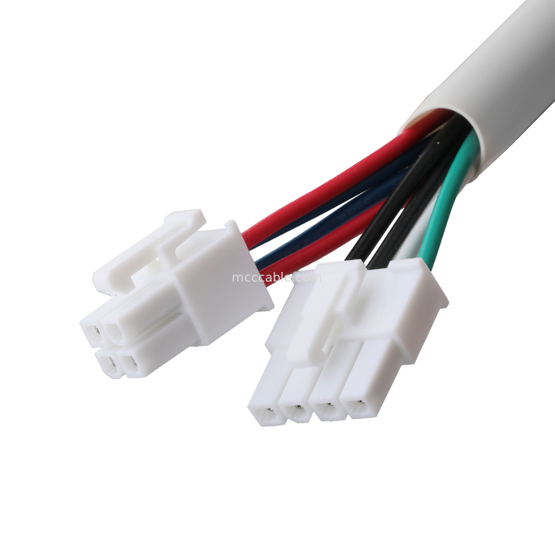 Molex HSG 4P To RCPT HSG 4P Pitch 4.2mm UL1007 18AWG 300V 80C OEM/ODM Uzunluğu Özel