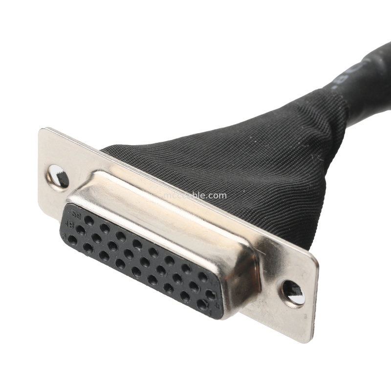 Lvds Kablo Montajı  DF13-40Pin Pitch 1.25mm to HD-SUB 26P FEMALE SLODER UL 1007 20AWG Kablo OEM/ODM