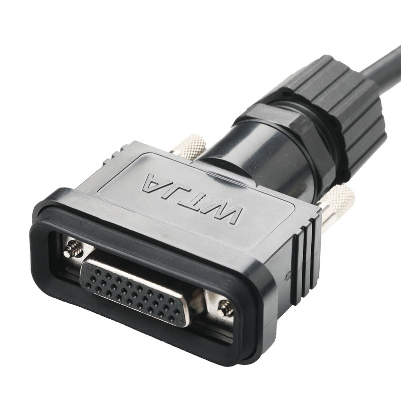 ROHS LVDS Kablo Montajı HDB-26BMMA-SL7001 Erkeğe HDB-26BFFA-SL7001 Kadın Uzunluğu Özelliklendir OEM/ODM