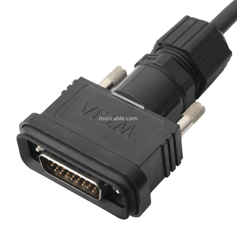 ROHS LVDS Kablo Montajı HDB-26BMMA-SL7001 Erkeğe HDB-26BFFA-SL7001 Kadın Uzunluğu Özelliklendir OEM/ODM