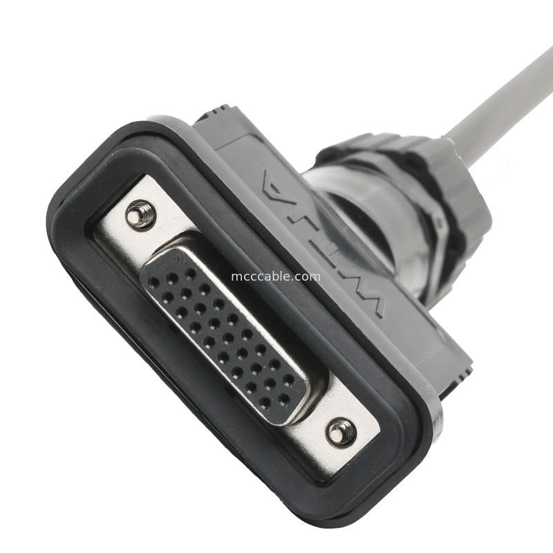 ROHS LVDS Kablo Montajı HDB-26BMMA-SL7001 Erkeğe HDB-26BFFA-SL7001 Kadın Uzunluğu Özelliklendir OEM/ODM