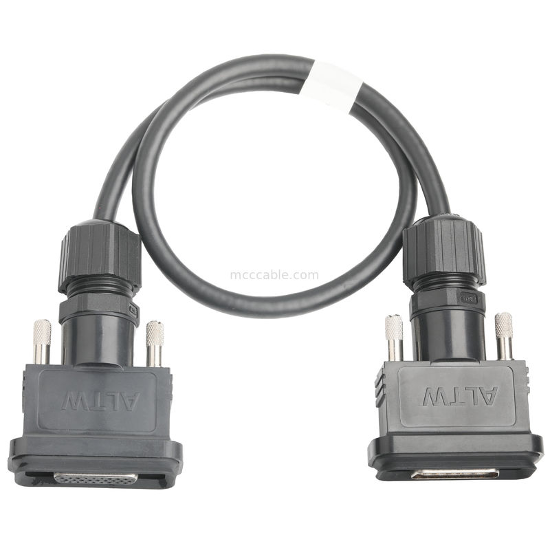 ROHS LVDS Kablo Montajı HDB-26BMMA-SL7001 Erkeğe HDB-26BFFA-SL7001 Kadın Uzunluğu Özelliklendir OEM/ODM