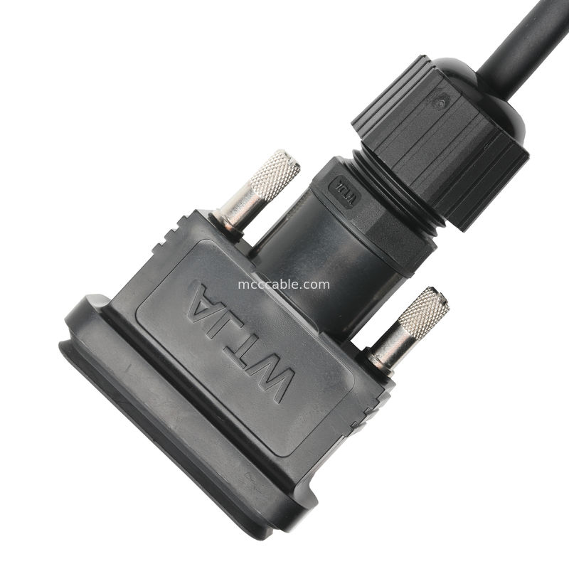 ROHS LVDS Kablo Montajı HDB-26BMMA-SL7001 Erkeğe HDB-26BFFA-SL7001 Kadın Uzunluğu Özelliklendir OEM/ODM