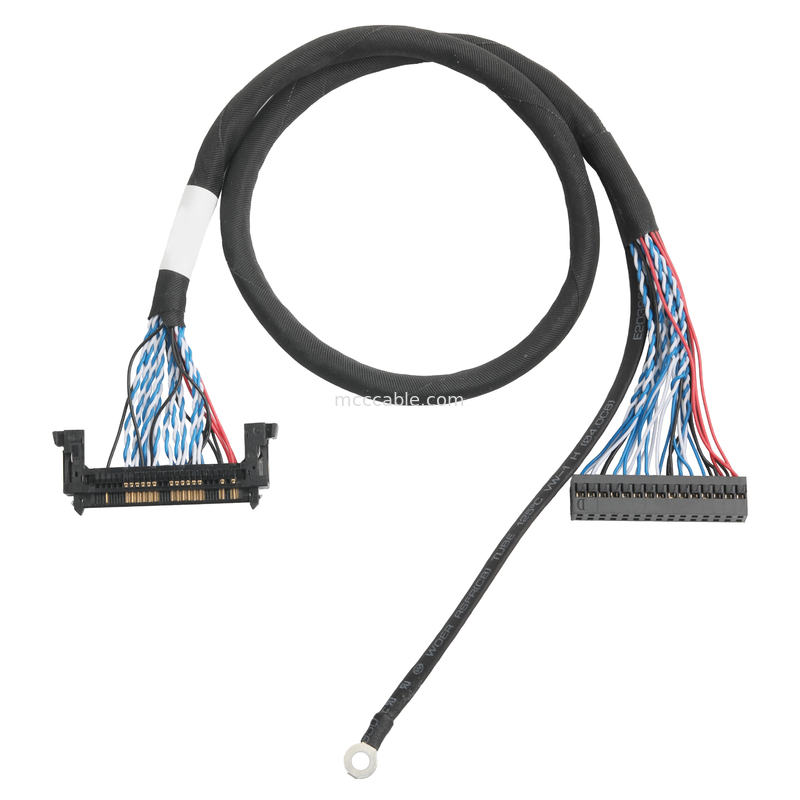 LVDS Kablo Montajı JAE FI-RE51HL 51Pin To DP2.0 30Pin Or EGN UL 1571 28AWG Kablo OEM/ODM