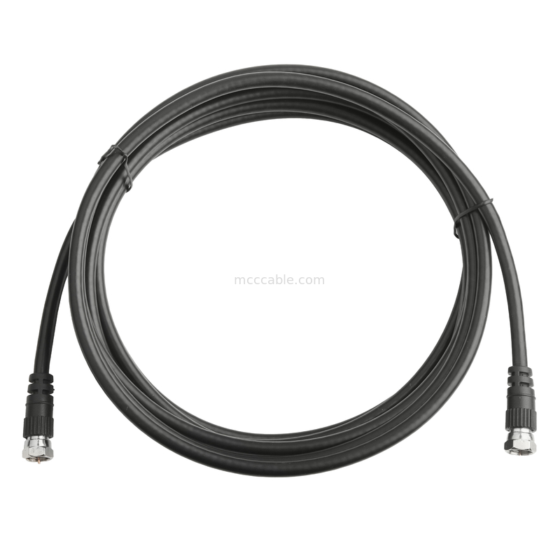 RF Koaksiyel Kablo Bağlantıları RG-59 Çift Başlı Bağlantı Anten alım/wifi sinyali