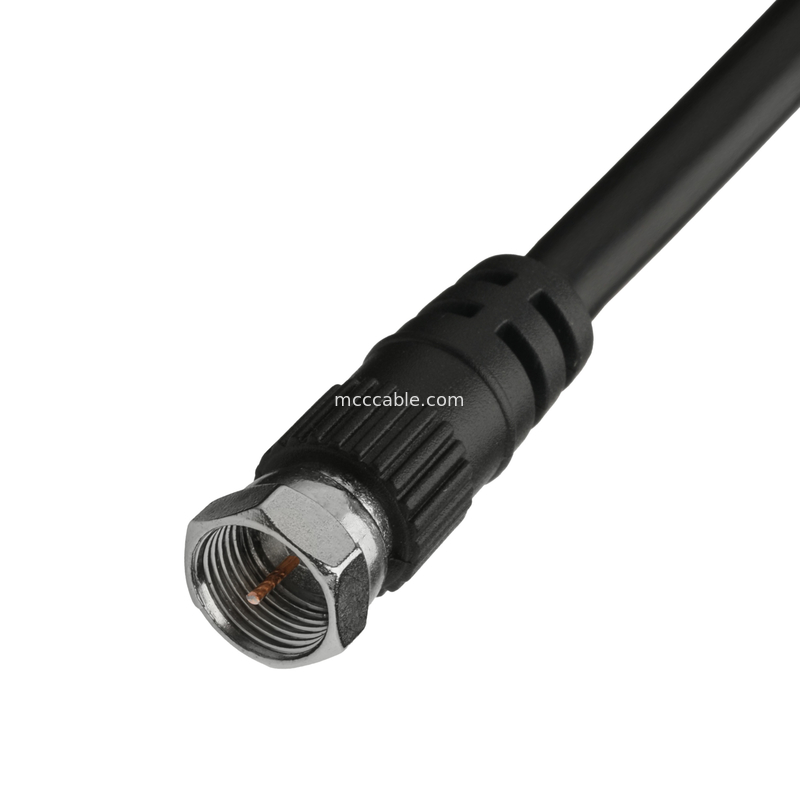 RF Koaksiyel Kablo Bağlantıları RG-59 Çift Başlı Bağlantı Anten alım/wifi sinyali