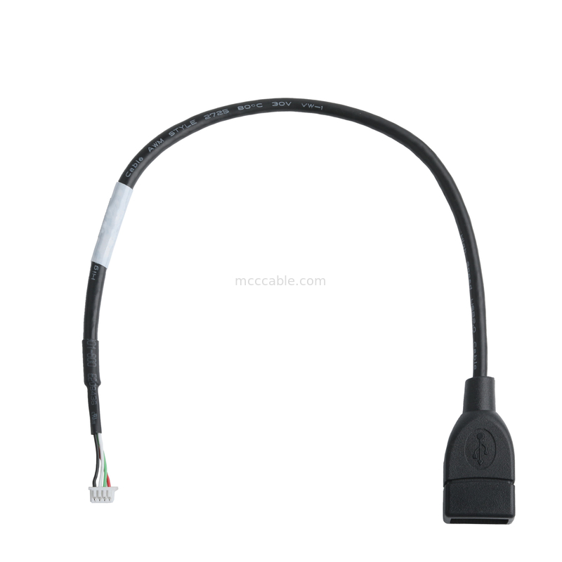 IC7 için USB Kablo Seti Molex 51021-0400 RM 1.25mm 4Pin Harici Genişleme Adaptörü için USB-A 2.0 kapak
