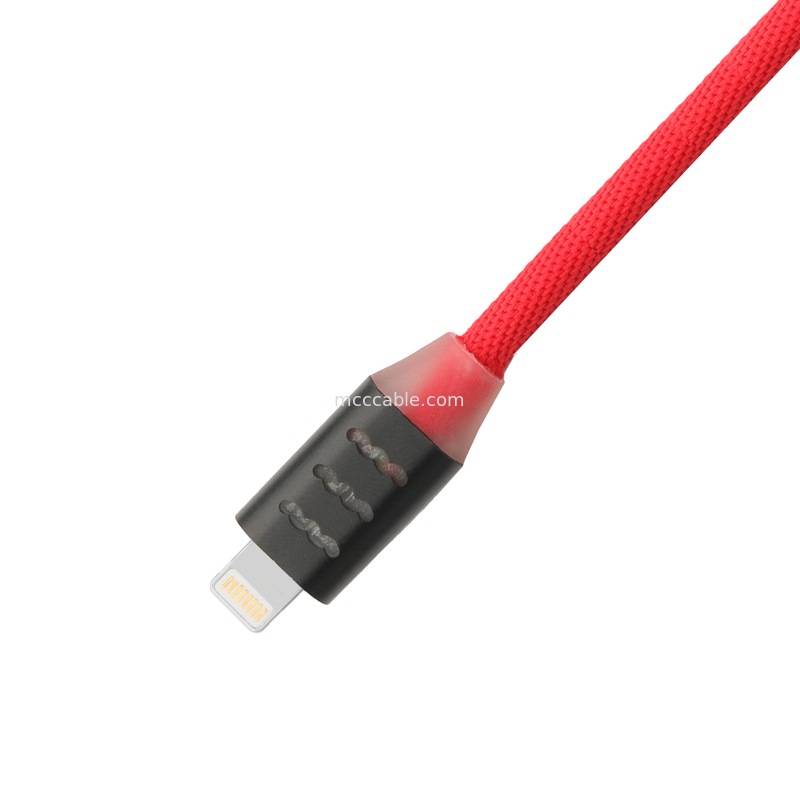 Hızlı Şarj Samsung ve Apple Telefonları OEM / ODM için USB C Yıldırım Kablosu