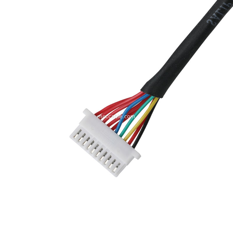 İvds kablosu 10P JST SHLP-10V-S-B yarı soyulmuş ipliklere özel koaksiyel kablo montajları Otomotiv Tel iplikleri
