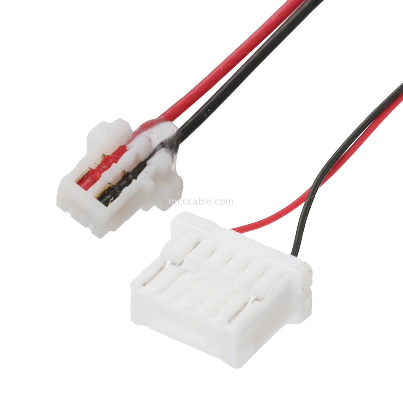 JST Kablo Harness 0.8mm pitch 2P NSHR-6P'ye 1.0mm kelepçe ile yüz yüze bağlanılabilir