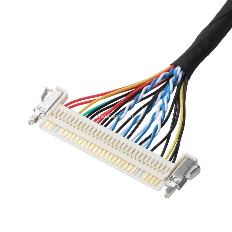 JAE FI-X30HL 30P 1,0 mm pin aralığı - JAE FI-S20S 20P ve SHLP-6P LVDS kablo düzeneği OEM/ODM