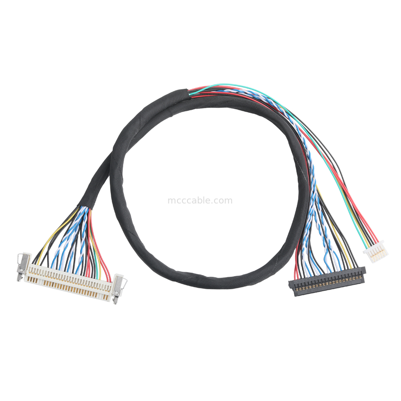 JAE FI-X30HL 30P 1,0 mm pin aralığı - JAE FI-S20S 20P ve SHLP-6P LVDS kablo düzeneği OEM/ODM