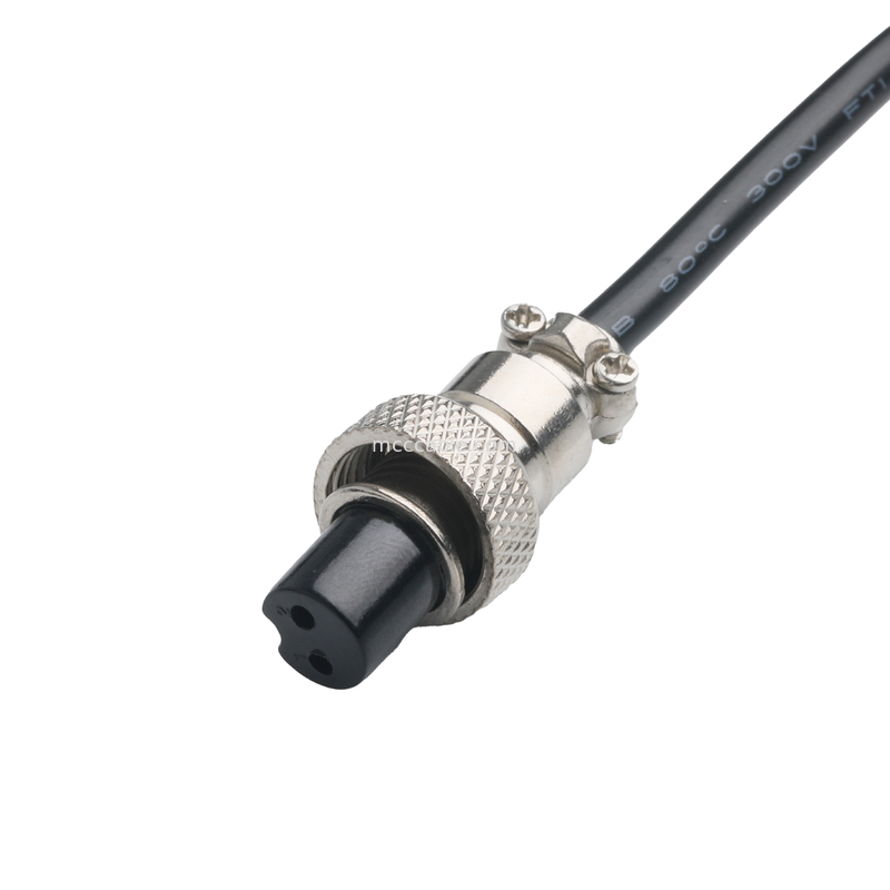 CLEAR PVC 30P D-SUB FEMALE to GX12 M12-2P konektörü Özel Kablo Montaj Konektörleri OEM/ODM