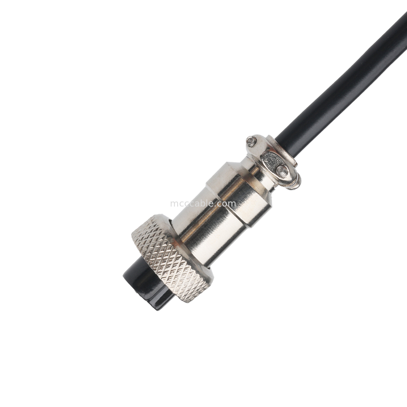 CLEAR PVC 30P D-SUB FEMALE to GX12 M12-2P konektörü Özel Kablo Montaj Konektörleri OEM/ODM