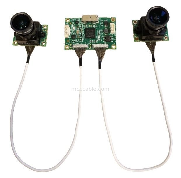 Micro Coax LI-JXAV-MIPI-ADPT-6CAM to LI-IMX290-MIPI-M12 FAW-1233-03 Kablo