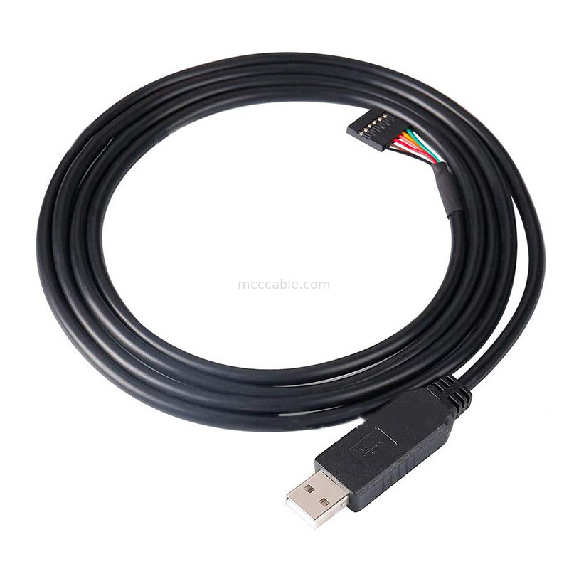 FTDI Chip USB To 6P TTL-232R-3V3 5V Seviyesi Modülü Seri Port Kablosu Ttl3.3v5v, Özelleştirilebilir Güç Teslimi Pin Numarası