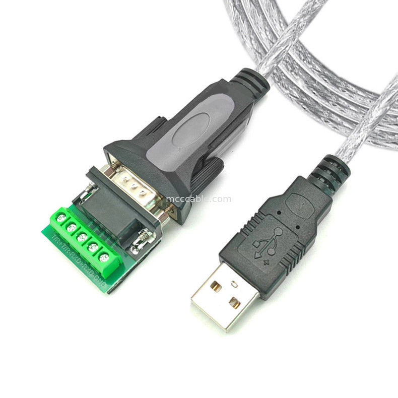 USB-A'dan RS485 Seriyel Port DB9 Endüstriyel Dijital Sinyal Kablosu, Farklı Arayüz Özelleştirmesini Destekler