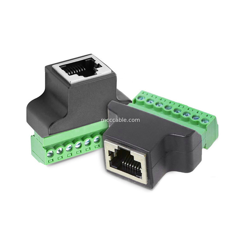 RJ45 Serili Port 8 Pin vida terminal bağlantısı, RJ45 8p8c 8 Pin Bolt vida terminal bağlantısı