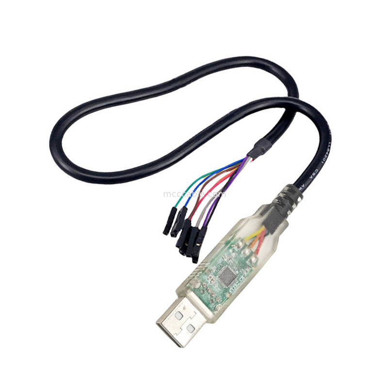 C232HD-DDHSP-0 FT232 İçe Aktarılmış Çip USB Yüksek Hızlı UART Seri Adaptörü 3P Kablo