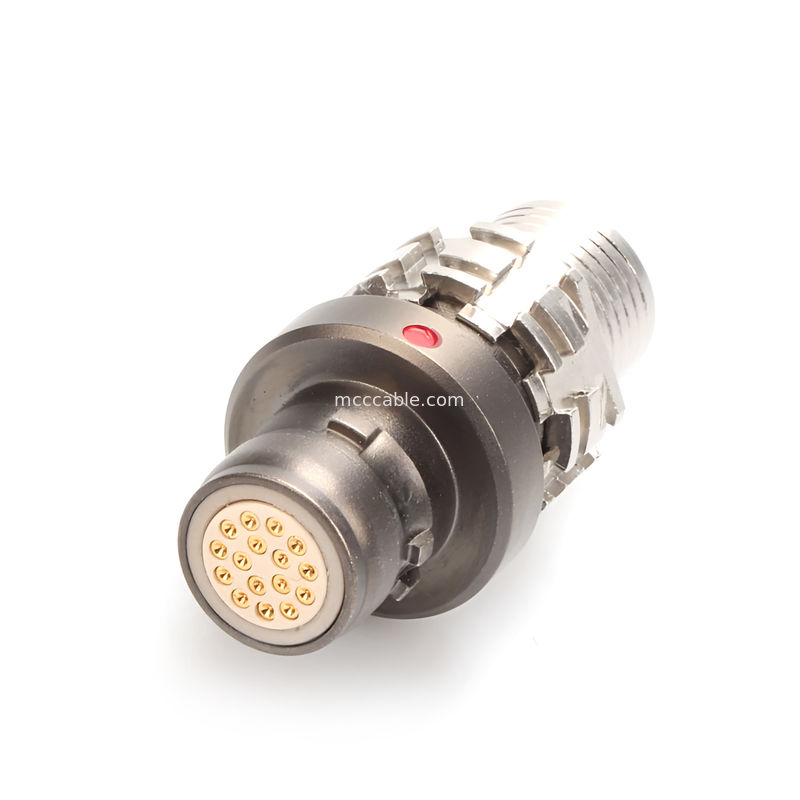 Endüstriyel sınıf R Serisi 16P Erkek ve Dişi Askeri Su geçirmez Bağlantı, Koruma seviyesi IP6K8'e ulaşır