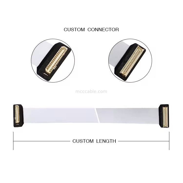 DF9 Serisi DF9 31P Endüstriyel Sınıf Tıp Kablosu LCD Kablosu 31 Pin Kadın Hotbar Düz Kablosu