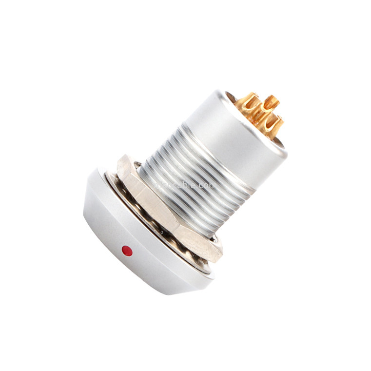 İt-çek kendini kilitleyen konektör Dairesel konektörler B Serisi Z8 6Pin Kadın