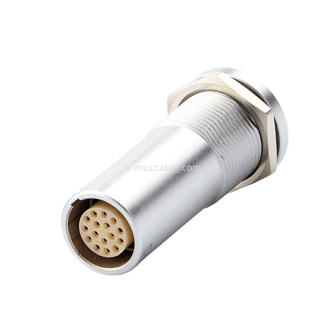 Askeri Endüstriyel Tıbbi Dairesel Bağlantılar B Serisi Z19 16P Sabit Çift Geçit, Düğüm Sabit, Her iki ucunda Sabit Pinler