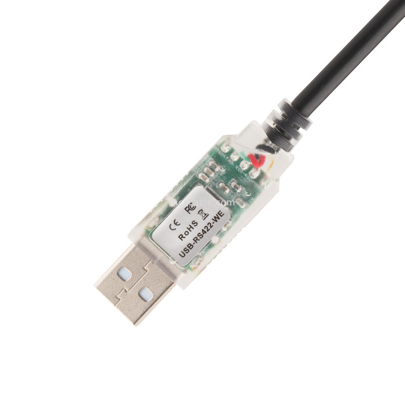 Endüstriyel Özel Kablo Adaptörleri USB-A RJ422'den RS232 Ağı Portu Ağı Mühendisliği Hata Hata Kablosu