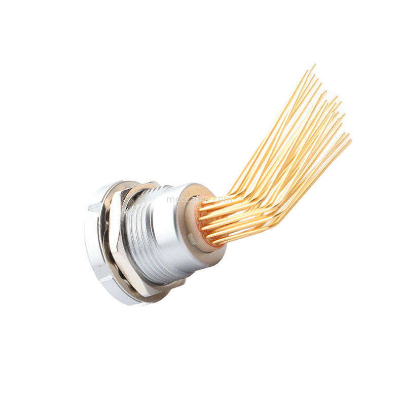 Dairesel Su geçirmez Bağlantı Z2 26Pin Çift Mürekkep 90° Açı Mürekkep Merkezi İç ve Dış Mürekkep Sabit Soket