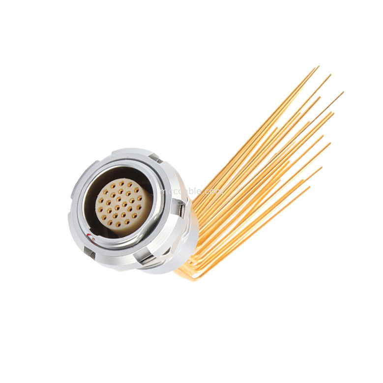 Dairesel Su geçirmez Bağlantı Z2 26Pin Çift Mürekkep 90° Açı Mürekkep Merkezi İç ve Dış Mürekkep Sabit Soket