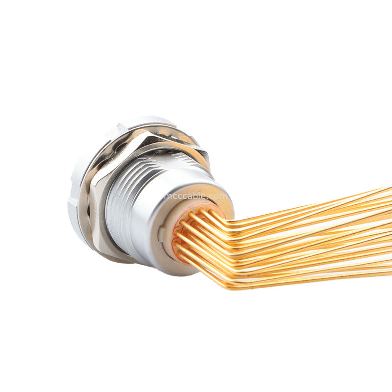 Dairesel Su geçirmez Bağlantı Z2 26Pin Çift Mürekkep 90° Açı Mürekkep Merkezi İç ve Dış Mürekkep Sabit Soket