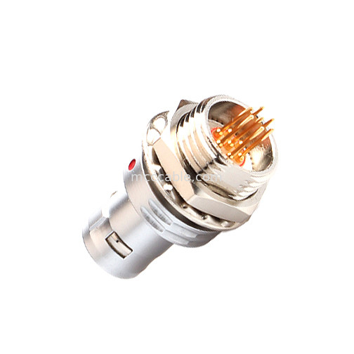 Dairesel Bağlantı T9 7Pin Sabit Plug Nut Sabit Askeri Tıbbi Havacılık Ekipmanı Bağlantısı