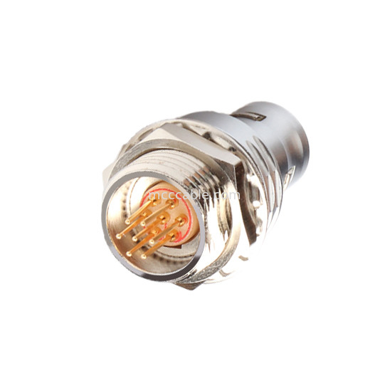 Dairesel Bağlantı T9 7Pin Sabit Plug Nut Sabit Askeri Tıbbi Havacılık Ekipmanı Bağlantısı
