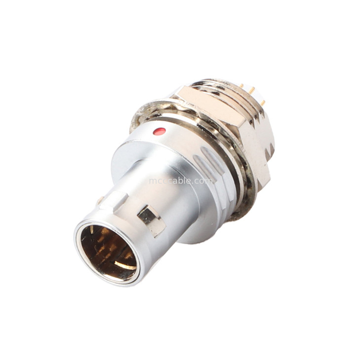 Dairesel Bağlantı T9 7Pin Sabit Plug Nut Sabit Askeri Tıbbi Havacılık Ekipmanı Bağlantısı