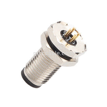 Yuvarlak Bağlantı M5 kodu-A Su geçirmez Serisi Panel Flange PCB Erkek Soket Destek 3 çekirdek ve 4 çekirdek özelleştirme IP67