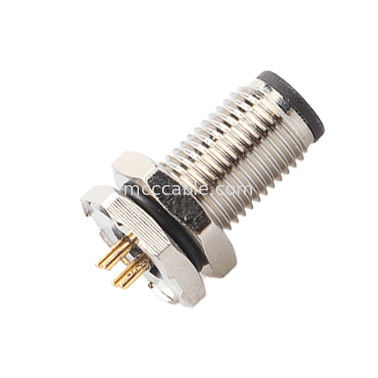 Yuvarlak Bağlantı M5 kodu-A Su geçirmez Serisi Panel Flange PCB Erkek Soket Destek 3 çekirdek ve 4 çekirdek özelleştirme IP67