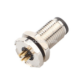 Yuvarlak Bağlantı M5 kodu-A Su geçirmez Serisi Panel Flange PCB Erkek Soket Destek 3 çekirdek ve 4 çekirdek özelleştirme IP67