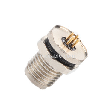 Çemberli Bağlantı M5 kodu-A 4Pin Su geçirmez Serisi M5 panel flange PCB erkek soket ile dişi eşler